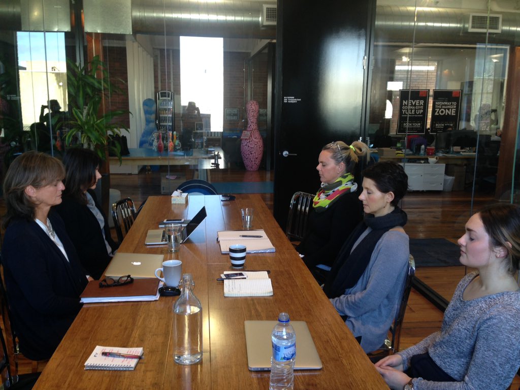 Starting our weekly meeting with a team meditation 'exploring the breath'. #mindfulwork