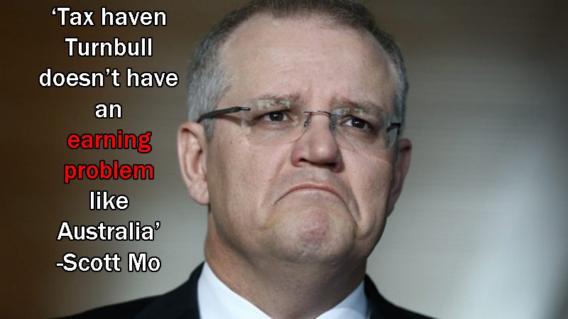 Australia's earning problem and Scott Morrison, LNP #auspol #Turnbull #TaxHavens #taxminimization #revenue #earnings