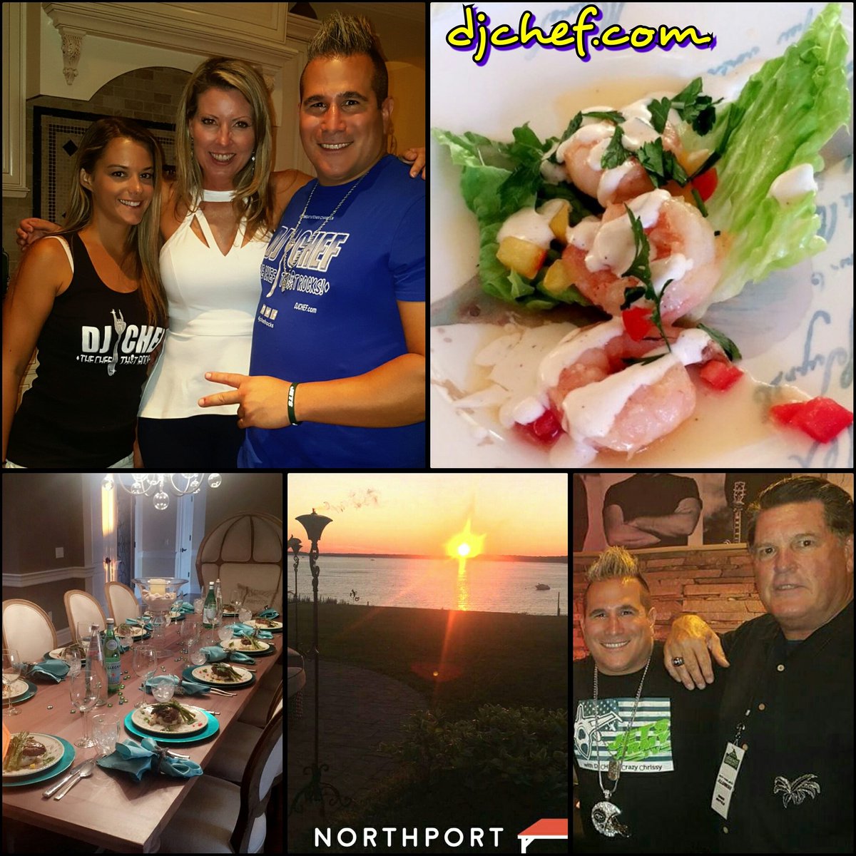 djchefrocks's tweet image. G8 nite rockin the #beatsandeats in #Northport w guest @nyjets #GregButtle @allegrarose2 did u get the tshirt?😄 🚌✈🆙