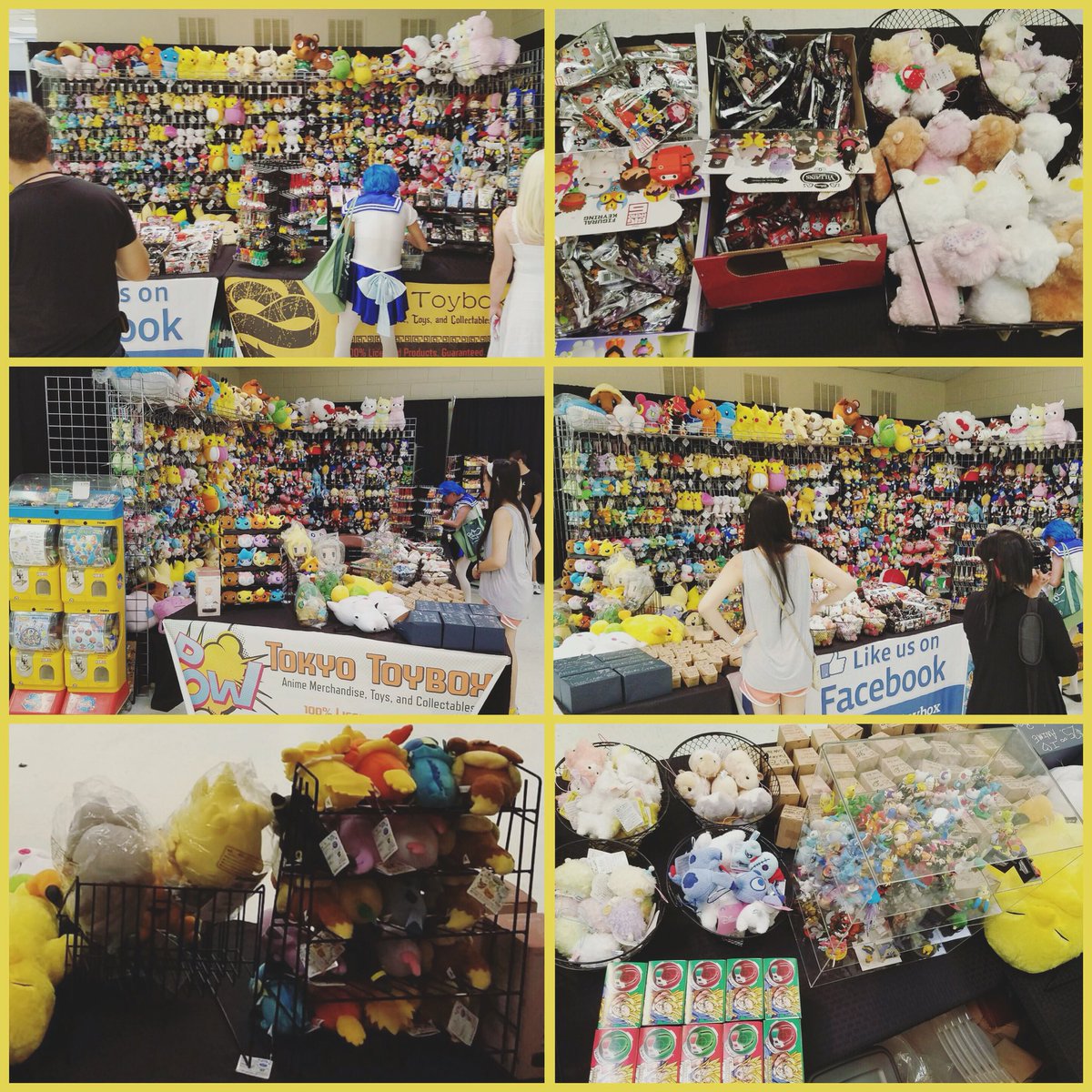 Tokyo_Toybox's tweet photo. Heres our set up from KantaiCon last weekend!😋😃Come see us this weekend at Soda City Comic Con #kantaicon2016 #anime https://t.co/G6Ev6ktMex