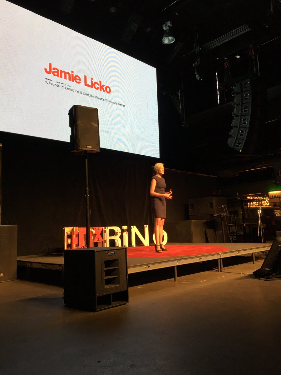 TEDxRiNo's tweet image. &quot;When we turned our backs on our cities, we turned our backs on ourselves.&quot; @jamielicko #TEDxRiNo