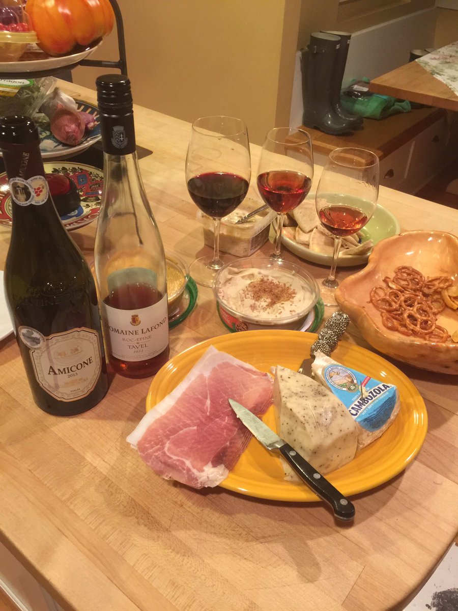 JohnFarrell3's tweet image. The Real  Charcuterie!!! Who says empty nesters have to slow down?! Amicone.... Awesome wine for even better $$