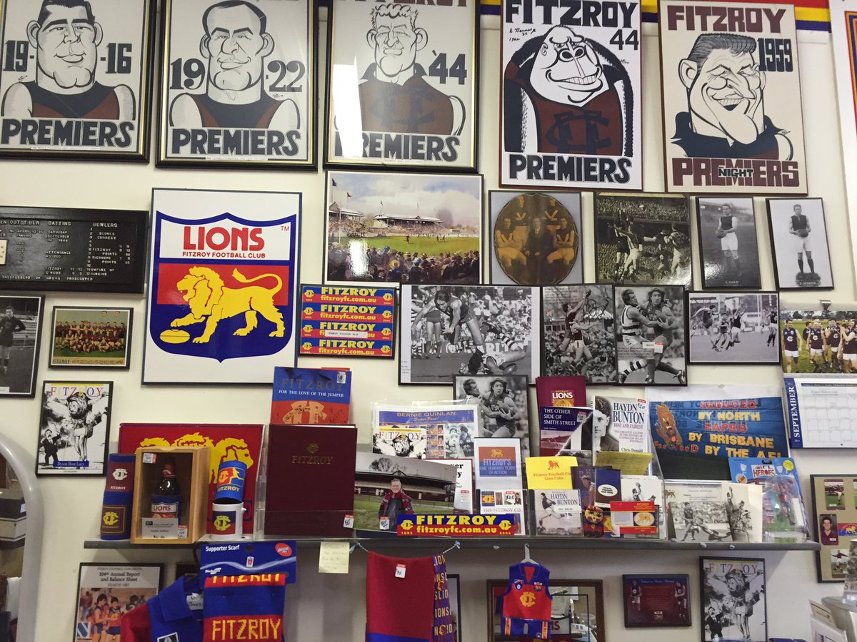 MrBlairHughes's tweet photo. Good story on Fitzroy Footy Club by @rustyjacko 
Museum is worth checking out too. #Roys
https://t.co/wb065t3pE7 https://t.co/MzbMExdWnU