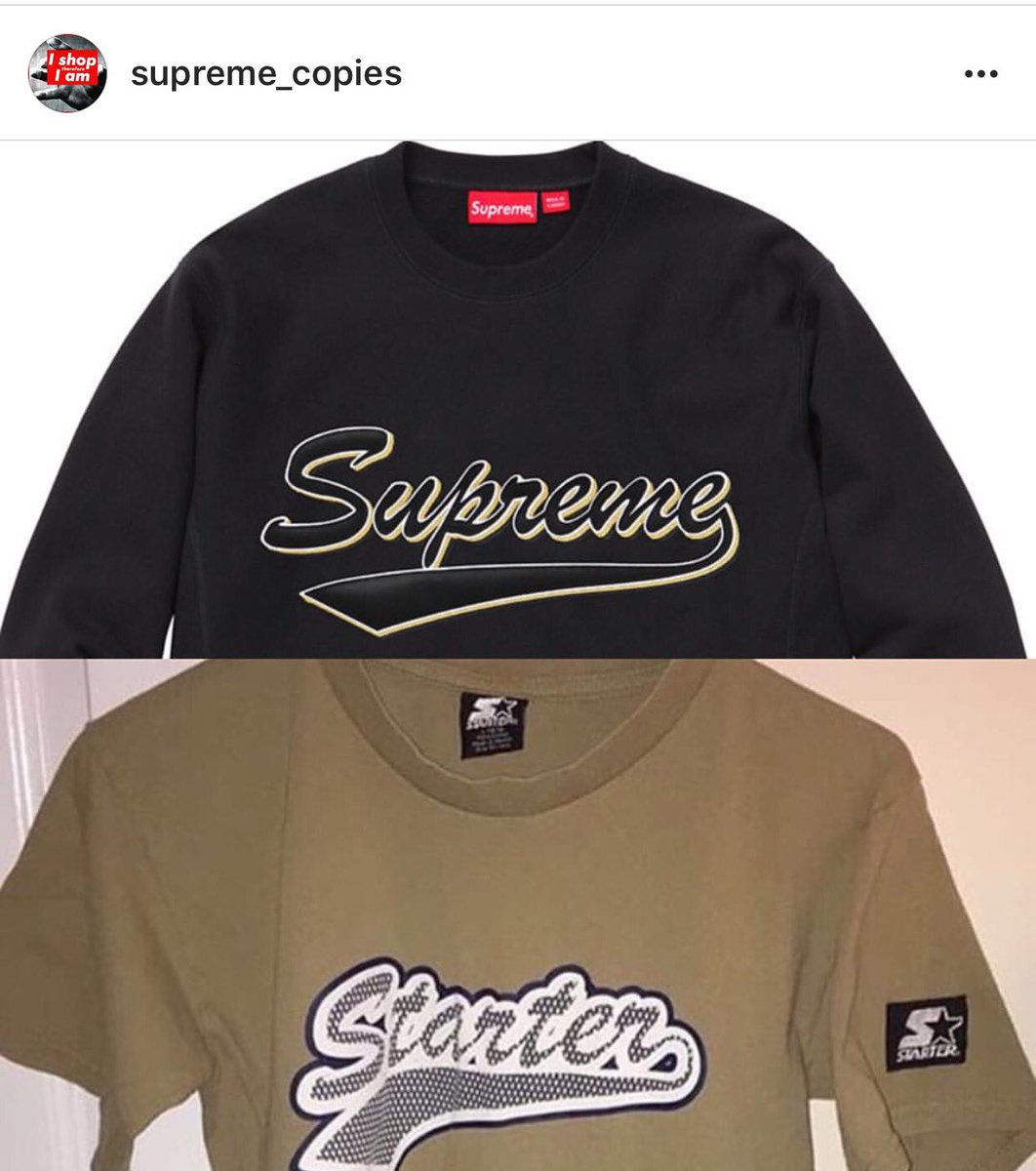 supreme brush script crewneck