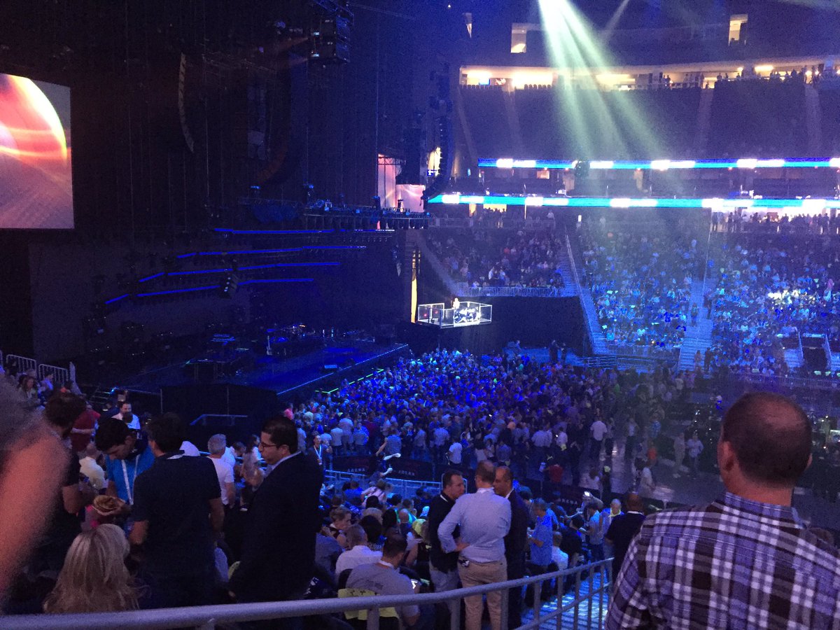 View from our seats at the top of section 4. Stop by and say hi :)