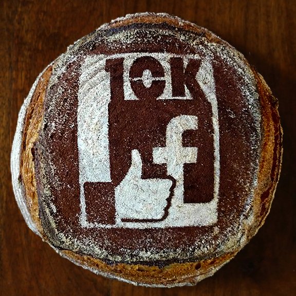 breadtopia's tweet photo. I'm excited that #Breadtopia reached 10,000 #Facebook "Likes" today. I made this #bread in #celebration. https://t.co/m3U5Ayho4y