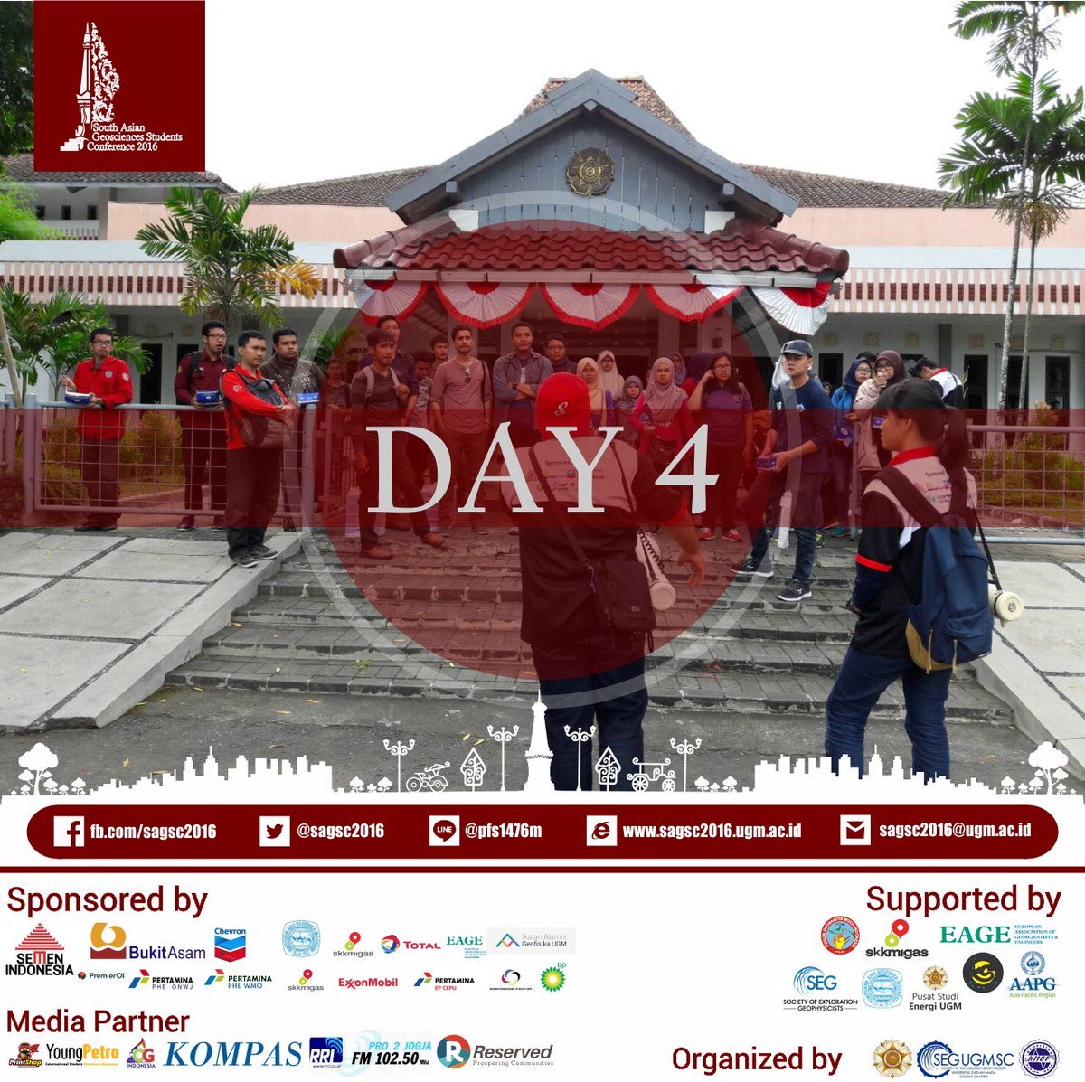 [DAY 4 - SAGSC 2016]
Today agendas are City Tour and Field Trip. Enjoy your trip!