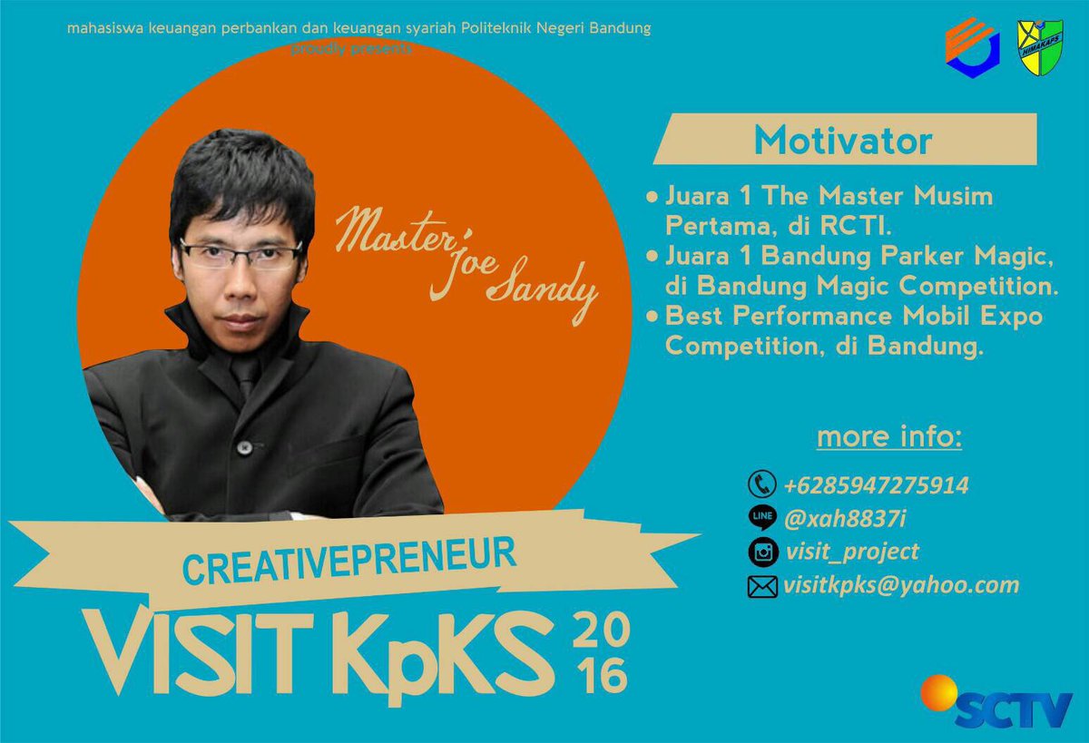 Jo Sandy siap memberikan inspirasi serta motivasinya kepada kita semua.