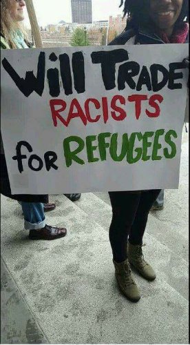 chiefplan1's tweet photo. #IThinkItsOnlyFair
that we take refugees in
for their safety
& send all the racists
to try & live in their war zone https://t.co/UCxAFdKBpr