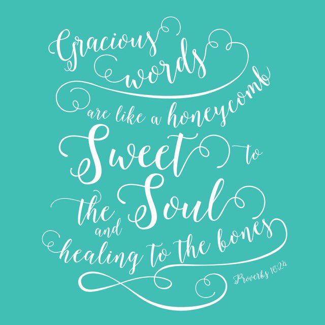 MoonSpiritBeila's tweet photo. “Pleasant words are like a honeycomb, Sweetness to the soul and health to the bones.” -Proverbs 16:24 https://t.co/orb5hZdYXk