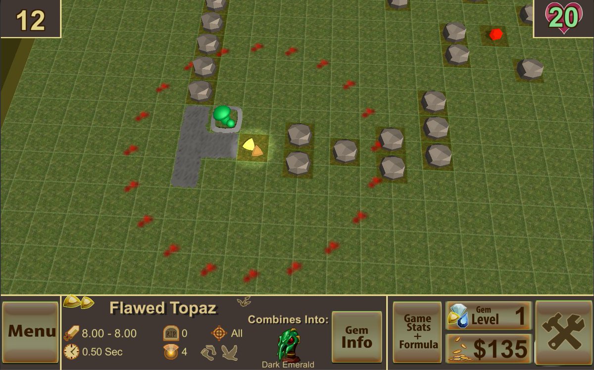 gem tower defense maze
