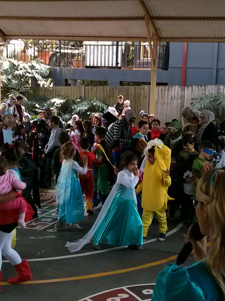 Fun at MLIS Book Week Parade. Who's having more fun dressing up...staff or kids?