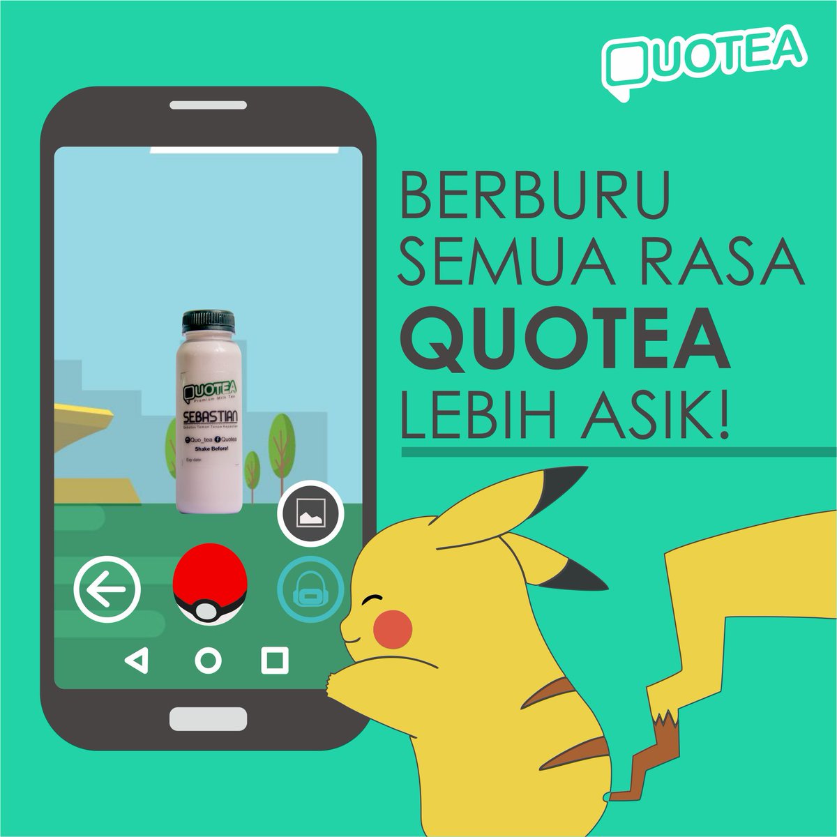 QuoteaID's tweet image. Yu #milktea lovers cobain semua rasa quotea jangan main #pokemongo aja😌😌