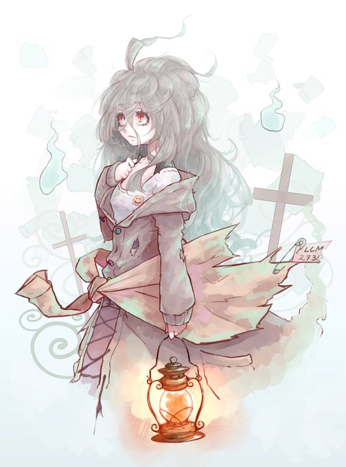 幽霊的なオリジナルっ娘
ボサボサ髪は個人的に好き 