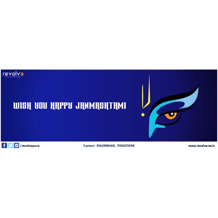 revolvepune's tweet photo. #Revolve wishes all of you a #HAPPYJANMASHTAMI !
Cheers!
#revolve #evolveuninterrupted #bloggers #festivities https://t.co/39B7SHpgzi