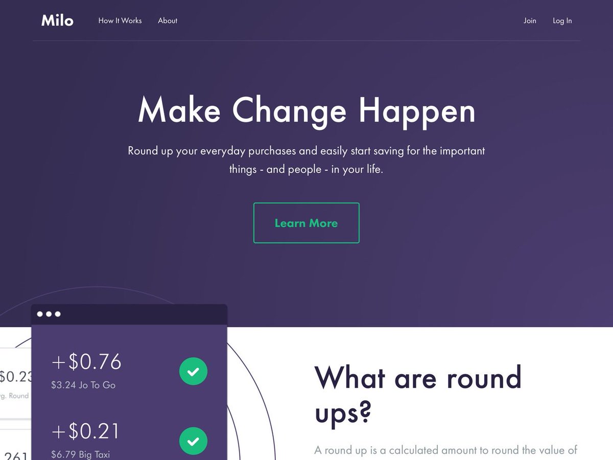 Milo: Round up your everyday purchases and easily start saving bit.ly/2bibeQn