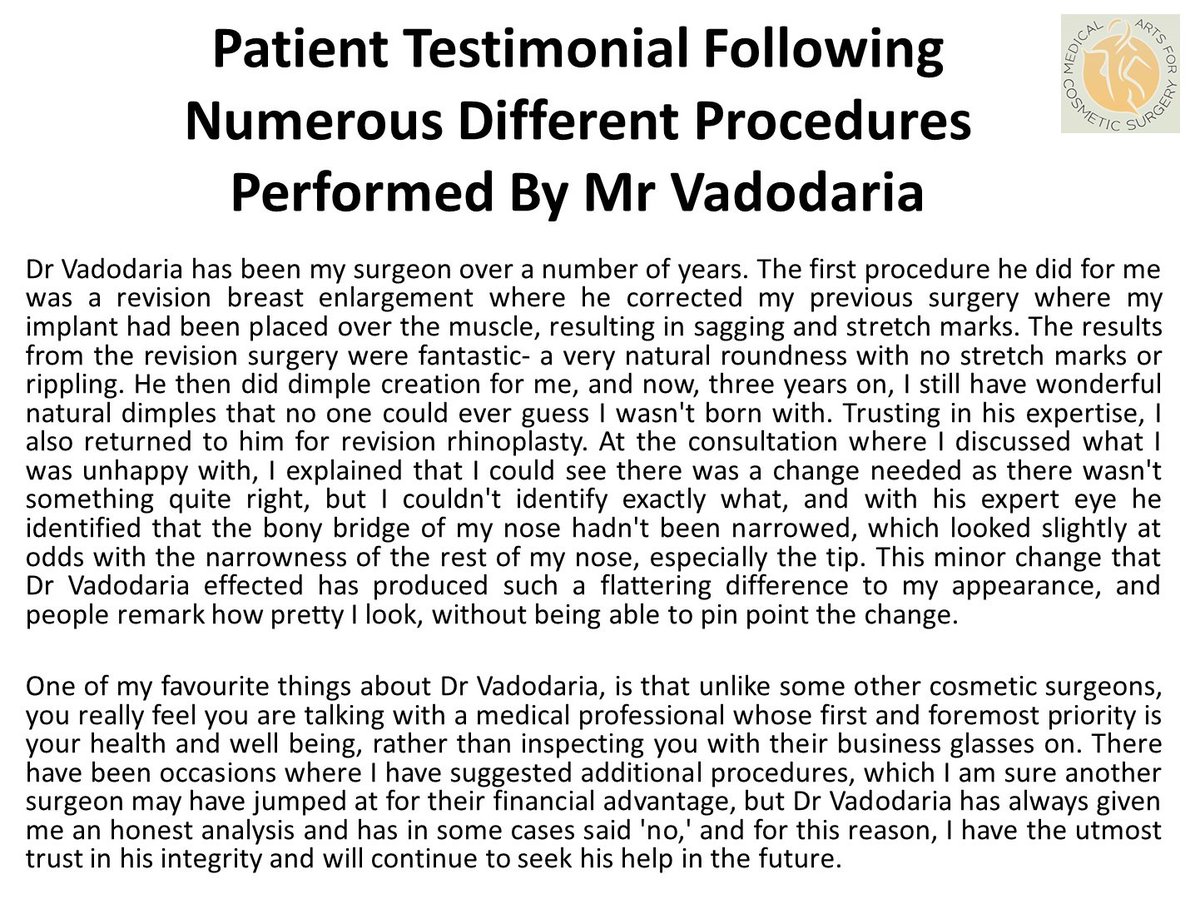 MedicalArtsCS's tweet photo. #PatientTestimonial #BreastEnlargement #DimpleCreation #Rhiinoplasty #Liposuction #MacsClinic @VadodariaCS https://t.co/ecVoHS9GwY