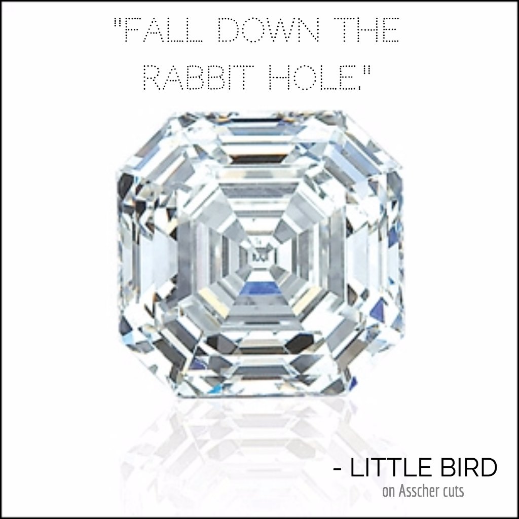 LittleBirdCall's tweet photo. this is your LITTLE BIRD on #Asschercut diamonds #falldowntherabbithole https://t.co/3IsZUg64vY