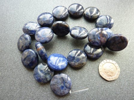 SecretBeads's tweet photo. Blue sodalite coin shaped beads https://t.co/09GmUn245l #beads #jewellerymaking #crafts #etsyuksellers #craftbuzz https://t.co/SuTguZrwJt