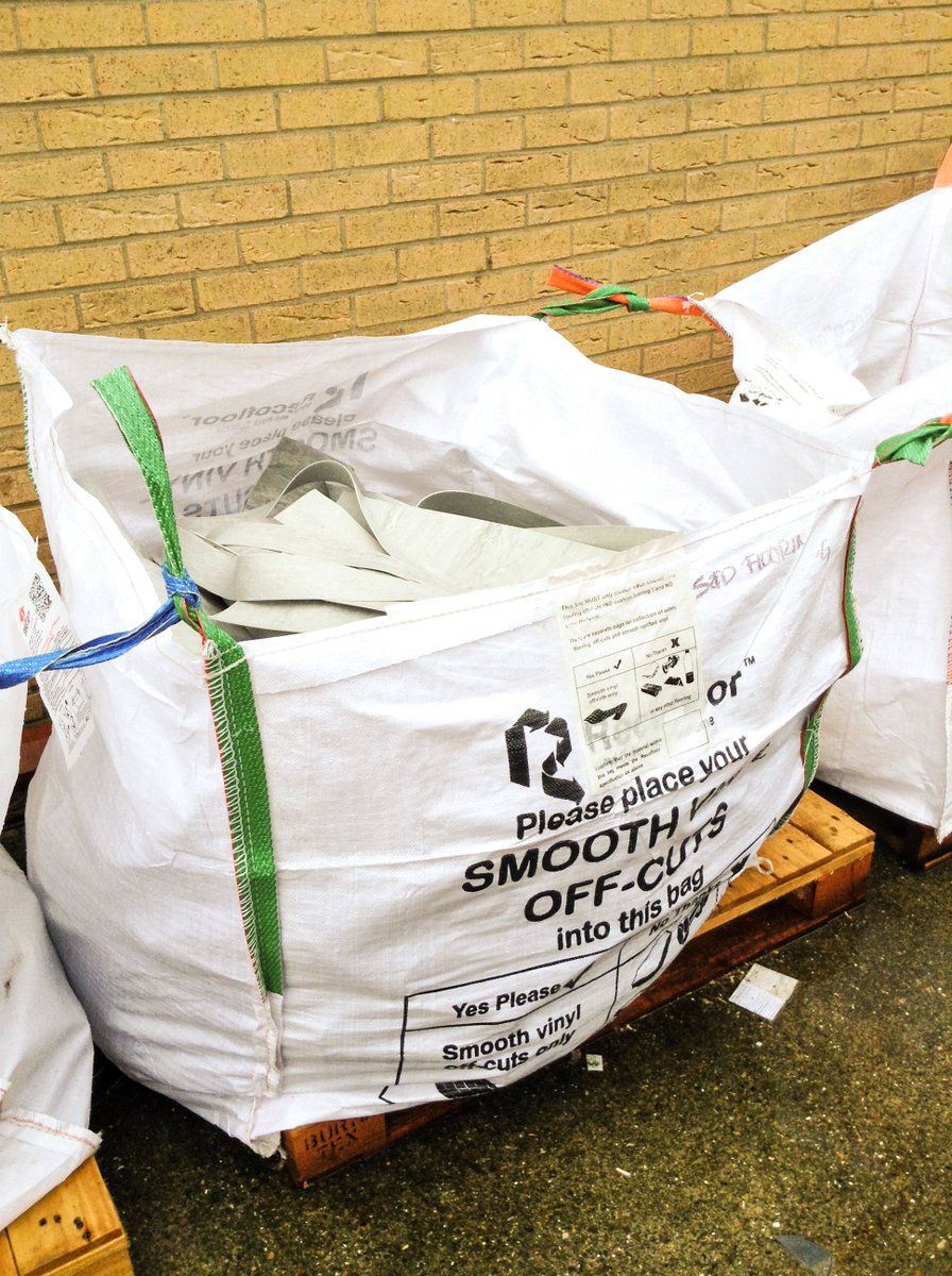 SandDFlooring's tweet photo. Our @Recofloor bags are getting filled, it's nearly time to call for a collection! #Recycle #LetsSaveOurEnvironment https://t.co/IxBTBAB6a0
