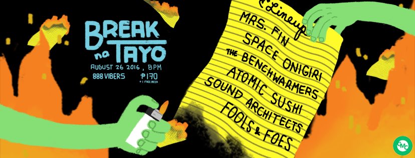 GM_Collective's tweet photo. End the term with an awesome gig! Catch us at 888 Vibers tomorrow night! See you there!!! 📚📝🔥🎤 #BreakNaTayo https://t.co/9ZAxUycMcl