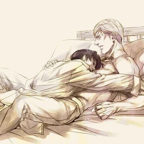 "I am being forced into telling everyone one thing I enjoy, other than cleaning....I enjoy....Cuddling."
