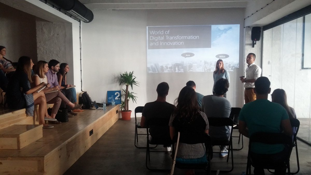 amchamserbia's tweet photo. Ana Petonjic @IBMSrbija i Milos Draca @MicrosoftSrbija o #marketing #prodaja #AmChampsLS powered by @banca_intesa https://t.co/4wi8Et6l6k