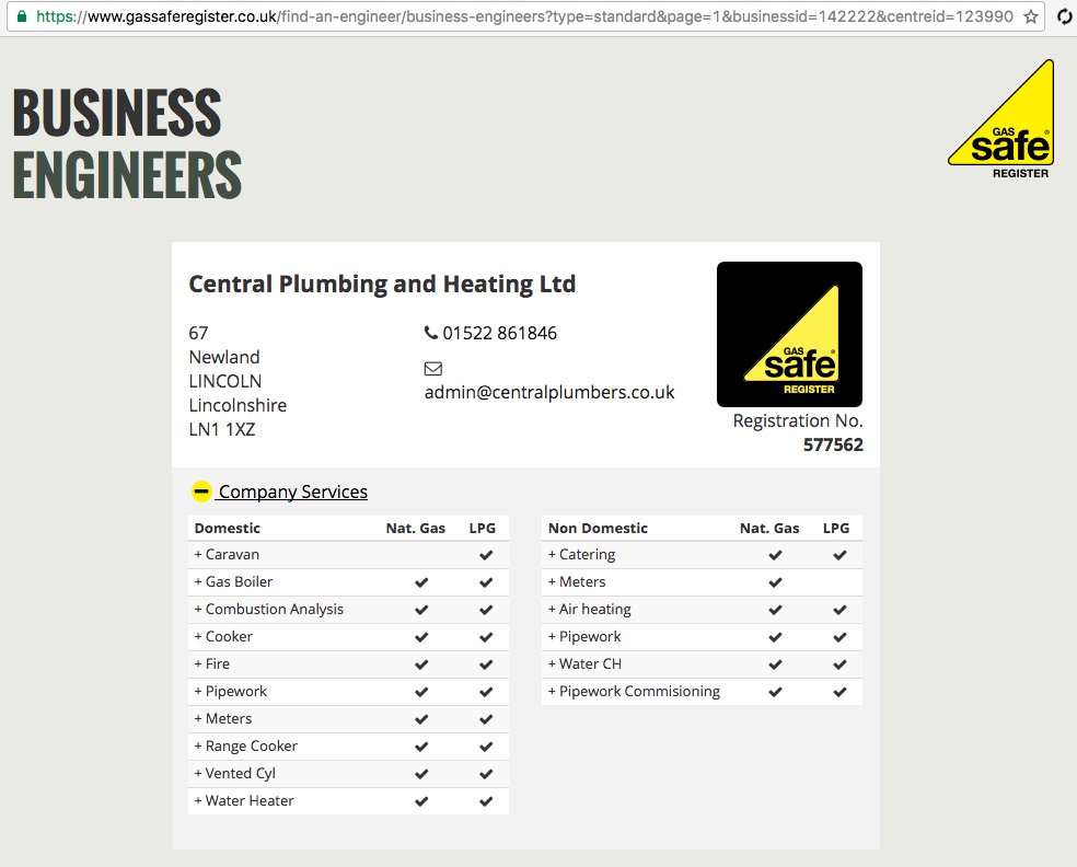centralplumbers's tweet photo. Here's a full list of our gas services taken from the @GasSafeRegister website. 
https://t.co/Uxl6gbsdDx https://t.co/8L4kvWvymX