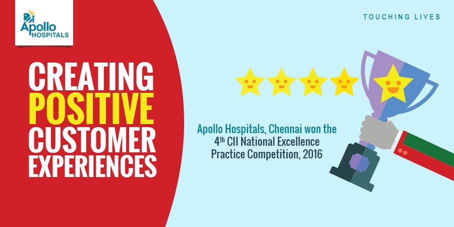 HospitalsApollo's tweet photo. Apollo Hospitals, Chennai has won the 4th CII National Excellence Practice Competition, 2016. https://t.co/1u5VO4QT5M