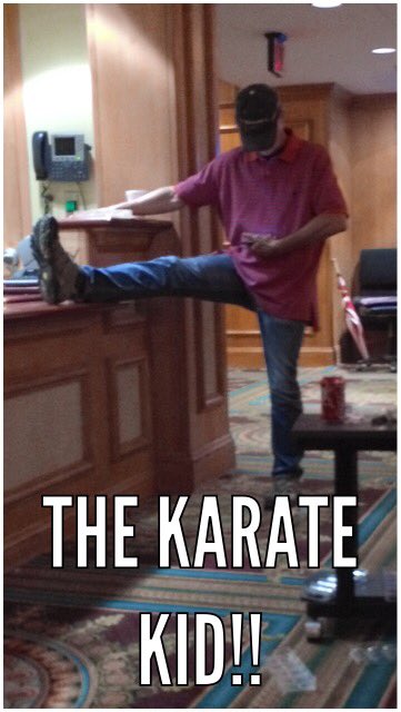 CollectingFace's tweet photo. I mean you have to stretch out them ol legs before #grinding  #Karate #DonkeyOfTheDay #WednesdayWisdom #GamblingKE https://t.co/EGGZGwlyUQ