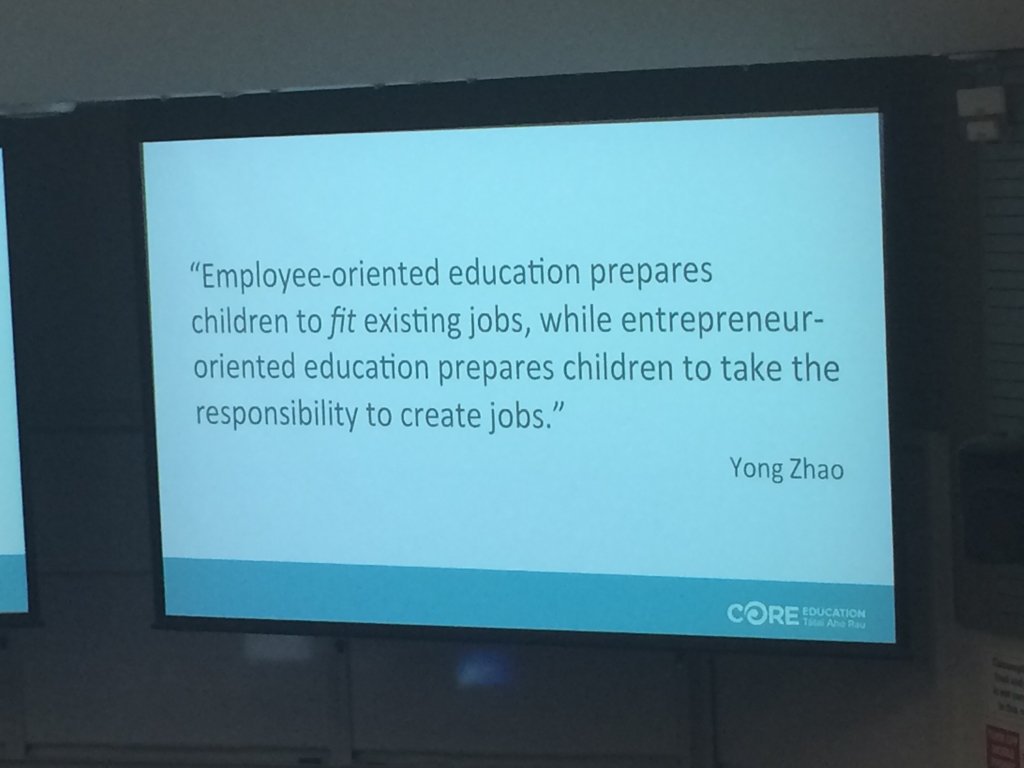 MikeReading's tweet photo. RT @tanya
Prepare children to take responsibility and solve their own problems, not to fit jobs. #techleadersnz https://t.co/LvrkiGtkMe