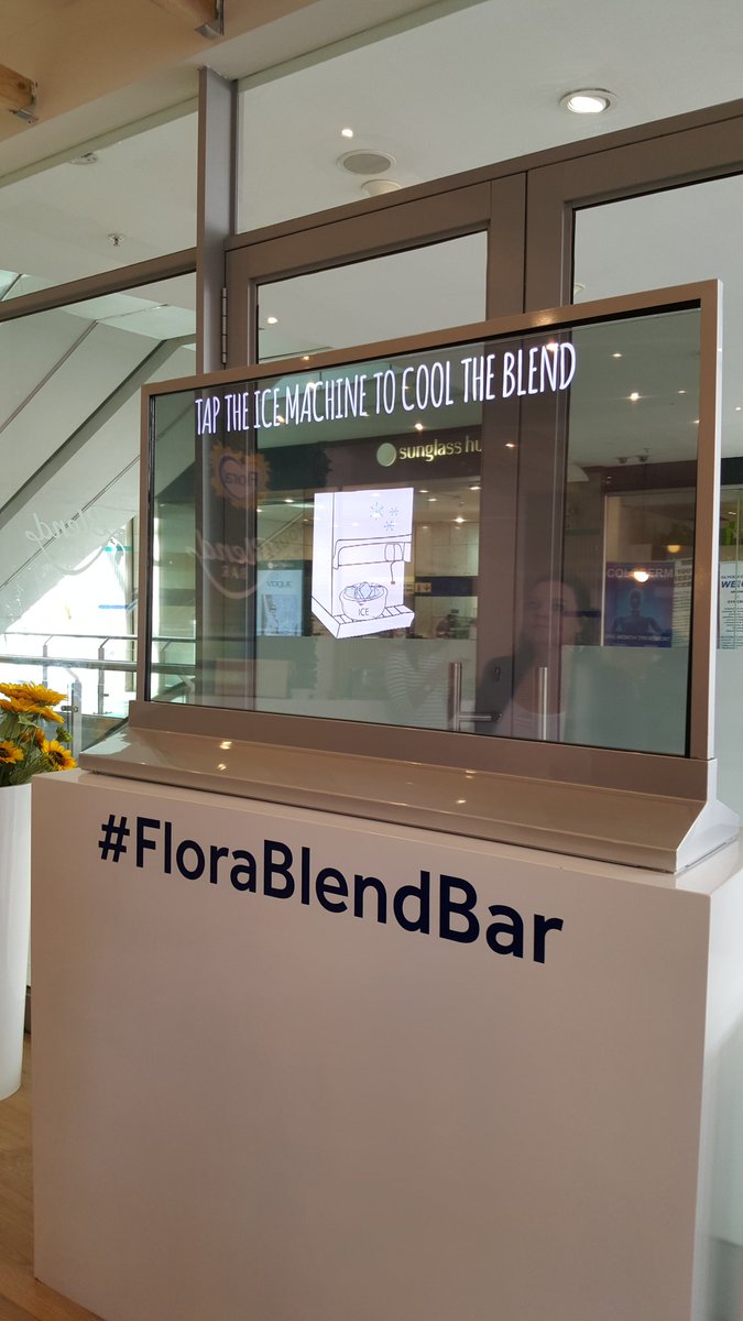 People_SA's tweet photo. Interactive screen demonstrates the process of how you can make margerine at home! #florablendbar @floraheart https://t.co/KcK2xxqY5Y
