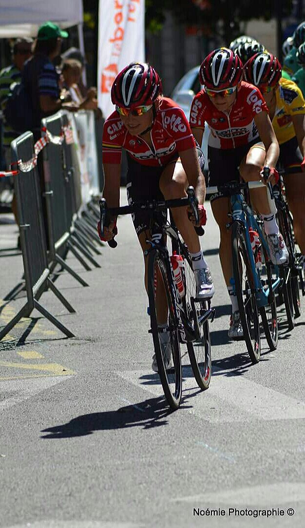 SofieDeVuyst's tweet photo. We rode a strong @Trophee_Dor with @LS_Ladies.Happy with my feeling this week &amp; 5th place in GC. Next race: Plouay. https://t.co/9wMySeesri