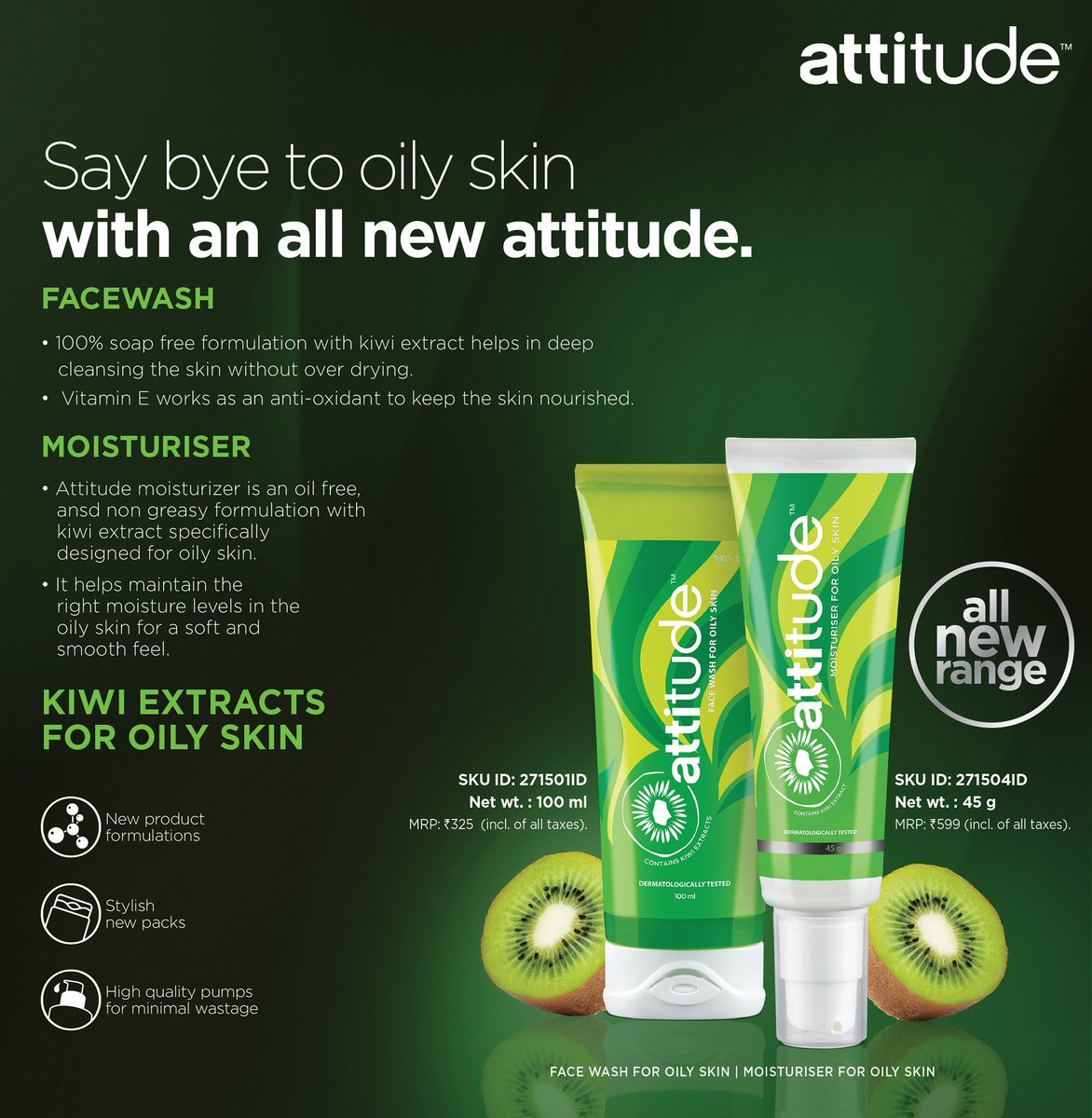 attitude oily skin face wash