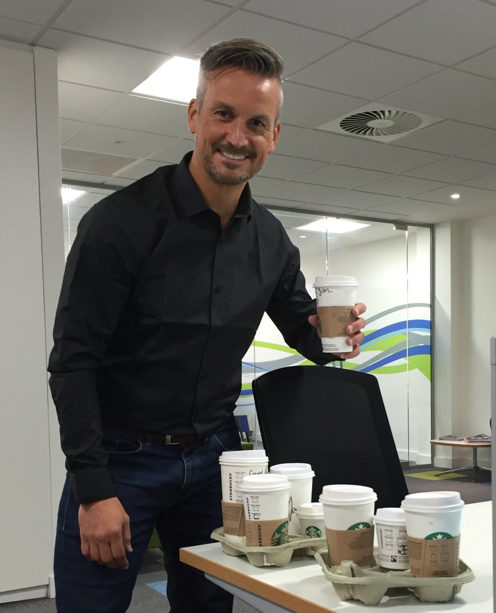 SilvenRecruit's tweet photo. The @Starbucks Coffees have arrived thanks to our office hero @SilvenJP #GenerousJohn https://t.co/wreo1SxUMy