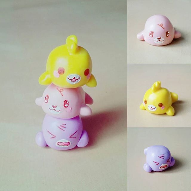 Elphira6's tweet photo. #polymerclay #clay #fimo #fish #kawaii #cute #handmade #loisircreatif #pink #yellow https://t.co/TGviE00CAp https://t.co/H8L3iUefvC