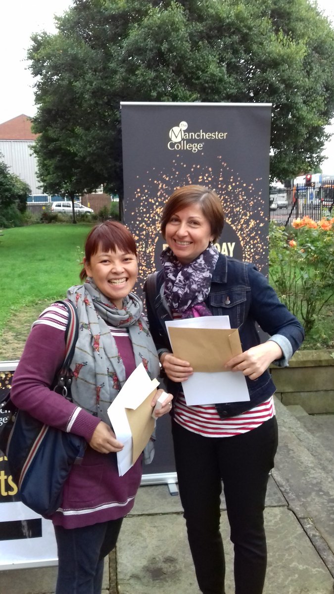 TheMcrCollege's tweet photo. Well done Me Lin - A in Maths & Tamar - B in English! Off to study teaching & nursing at uni #TMCClassof2016 https://t.co/Cgyo8m249w
