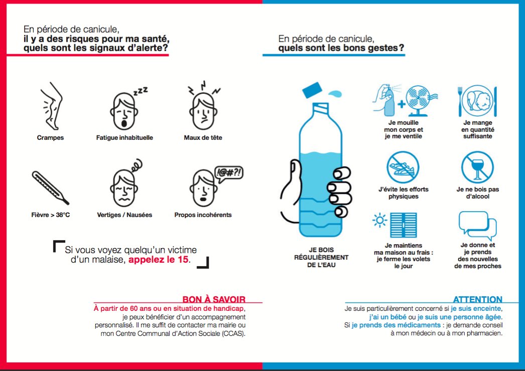 cieAidants's tweet photo. Encore 3 jours de #canicule... pour votre santé, adoptez les bons gestes ! #VigilanceOrange https://t.co/baFNb5B1RT