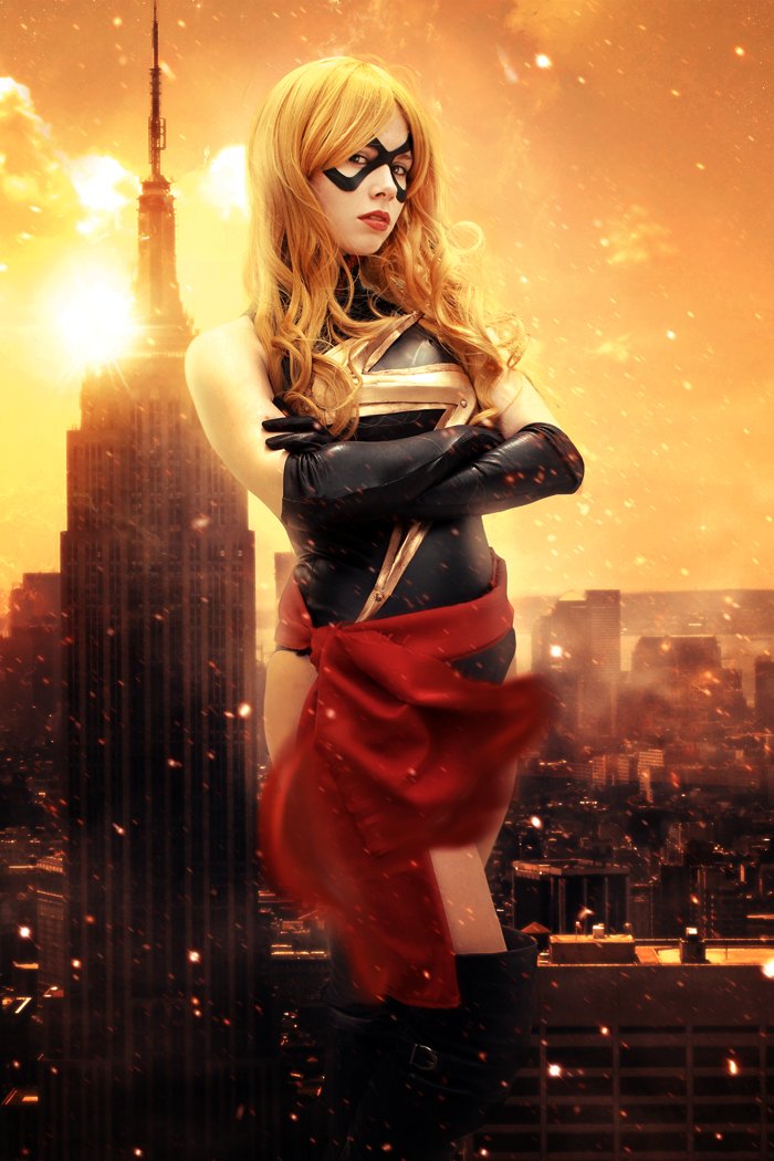 FlorenciaSofen's tweet photo. #TBT #Cosplay for my old Ms.Marvel costume! Carol Danvers is a great character and deserves a great tribute! #Marvel https://t.co/anMMxFDuoa