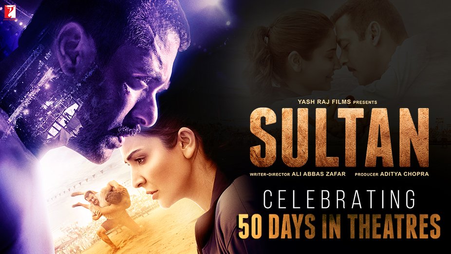 SultanTheMovie's tweet photo. SULTAN का जबरदस्त दाव! Celebrating 50 DAYS of Sultan's run in the theatres! https://t.co/Qoglrt15s8