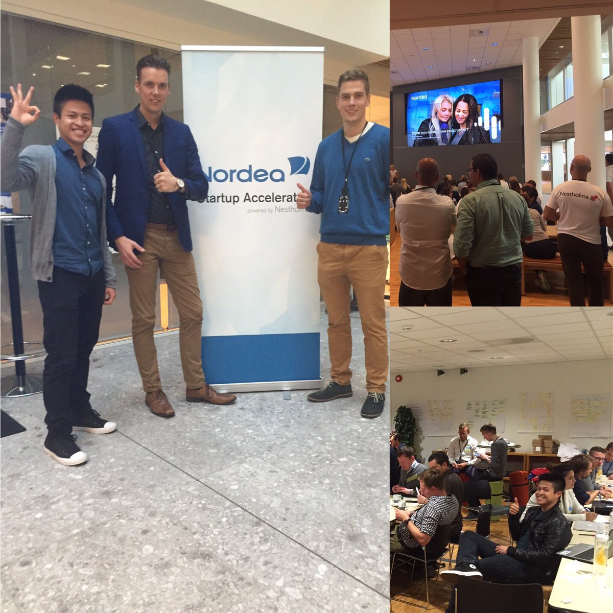 LundKia's tweet photo. #summerofstartups @aaltoes winner is in their reward journey provided by #nordea #nestholma @NordeaStartup bootcamp https://t.co/OcKHwu2uRA
