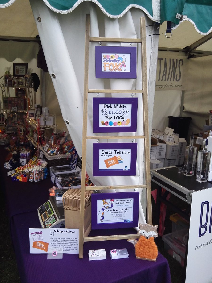 Great to be at #CHFFF with our sweet stall and showcasing our online shop Selectionfox.com!! #barnsleyis