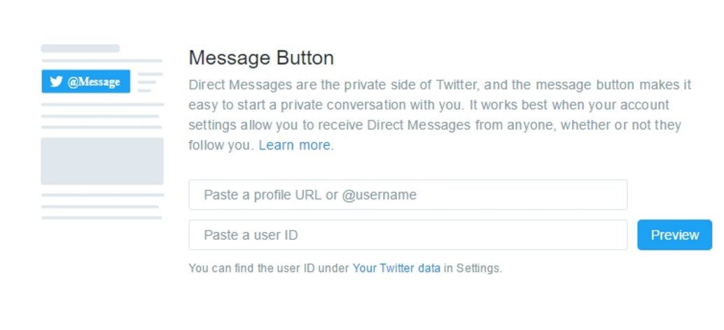 MBee81's tweet image. Twitter launch new DM button for your website @twitter