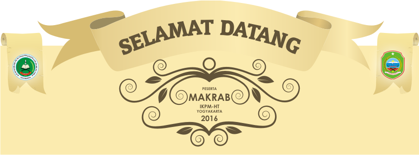 Selamat datang peserta MAKRAB 2016. Selamat Berproses di Yogyakarta.