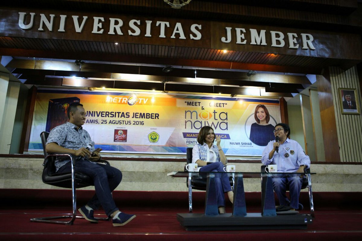 Hasil gambar untuk mata najwa universitas jember