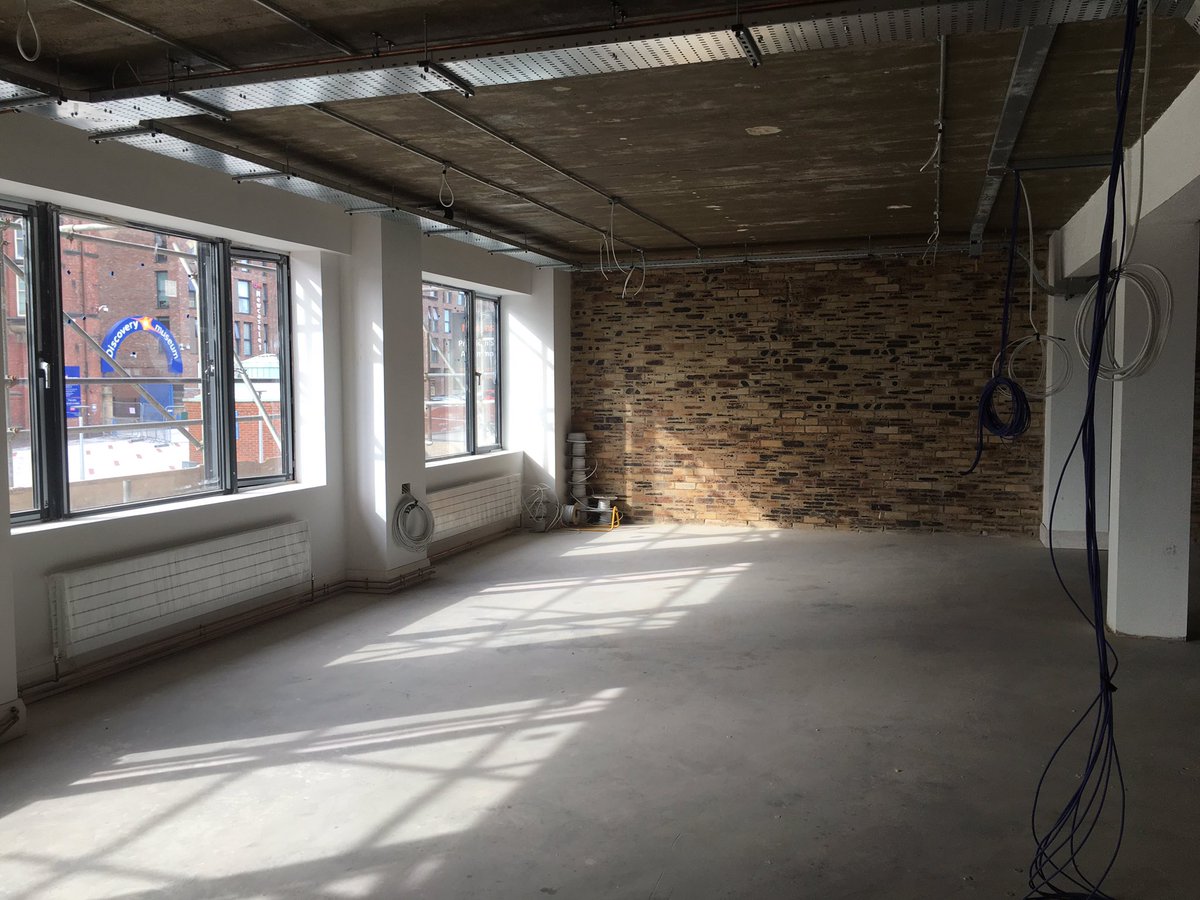 KF_NorthEast's tweet photo. #defurbishment of Blandford Square is cracking on - Completion due in October #coolofficespace #loadsofparking https://t.co/utioTuAJN7