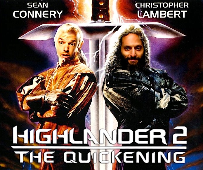 _ChristopherM's tweet photo. there can be only one! #Highlander2TheQuickening @HDTGM @paulscheer @blakejharrisNYC https://t.co/vh4gadJX1N