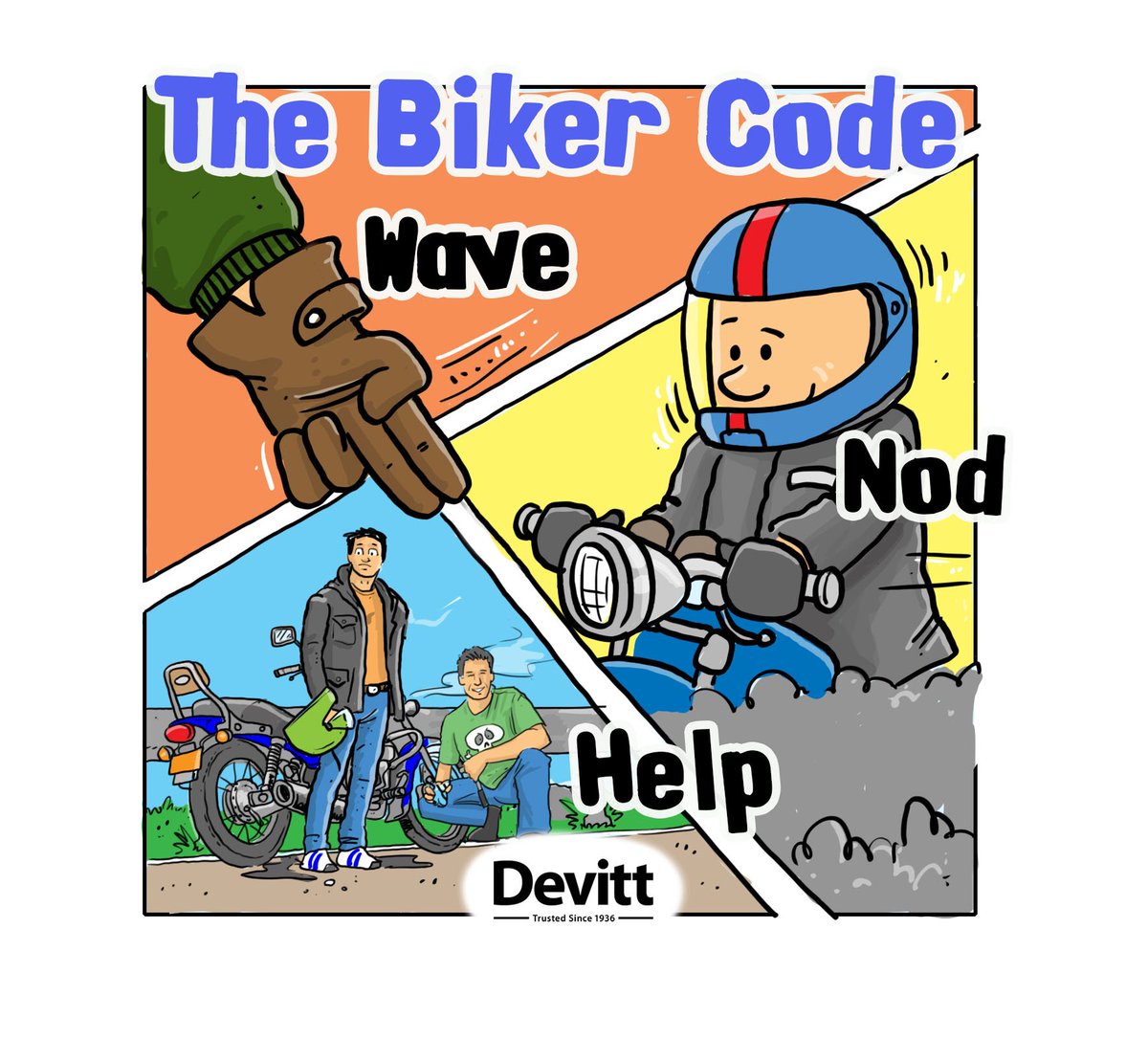 DevittInsurance's tweet image. #bikercode