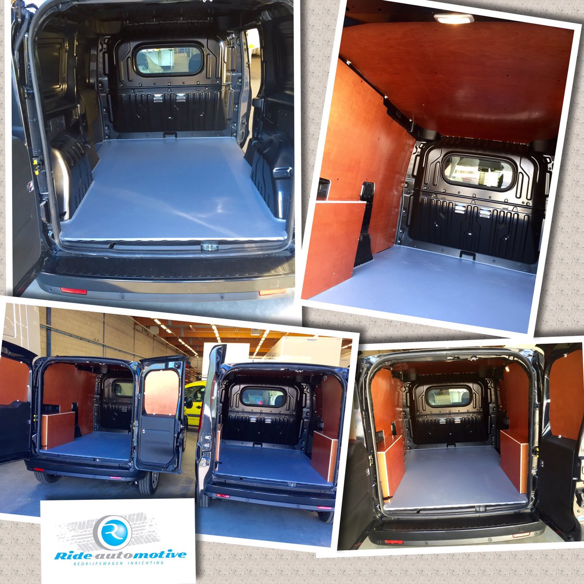 #laadruimtebescherming met kunststof coating op laadvloer en isolatie achter de wanden #bedrijfswageninrichting