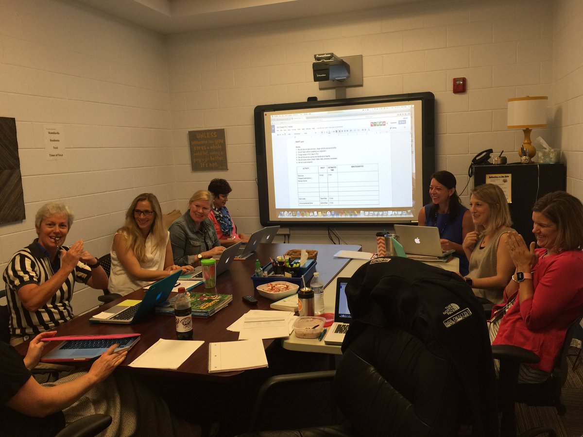 3rd grade has a new way to stay on track this year in PLCs...a referee! 😄